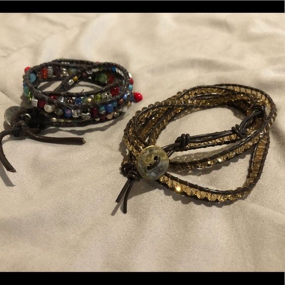 Set of two handmade wrap bracelets. - Picture 2 of 4